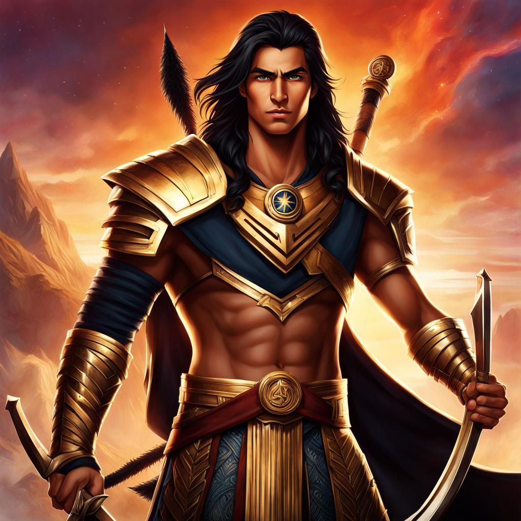 Valiant Teenage Warrior with Enhanced Abilities