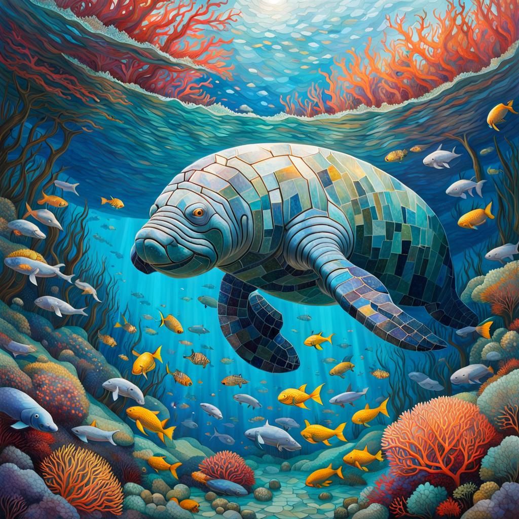 Mosaic manatee