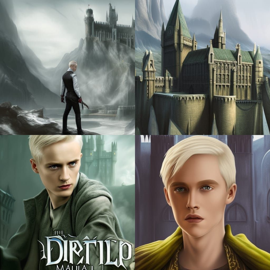 Detailed Matte Painting of Draco Malfoy