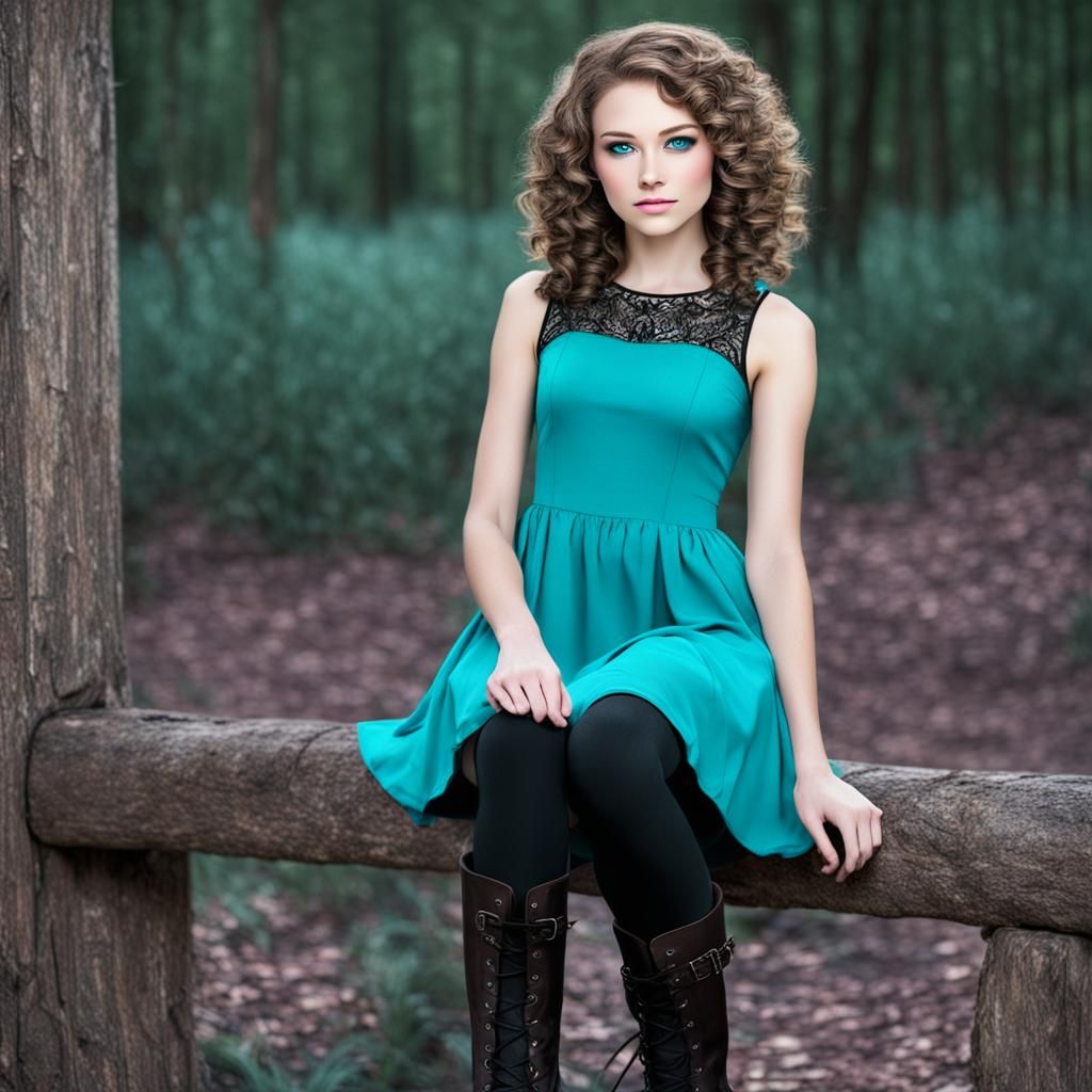 Beautiful Girl in Fantasy Setting