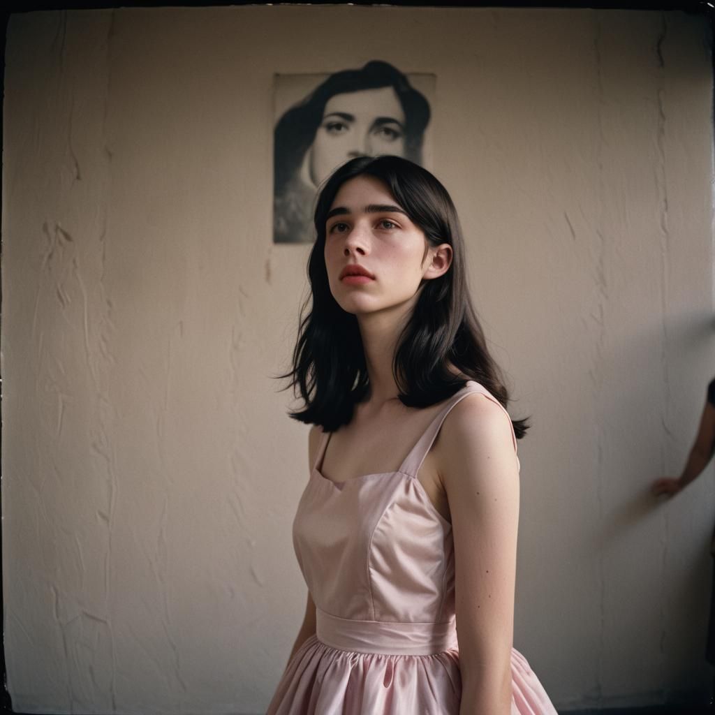 Boy in Dress with Soft Cinematic Lighting