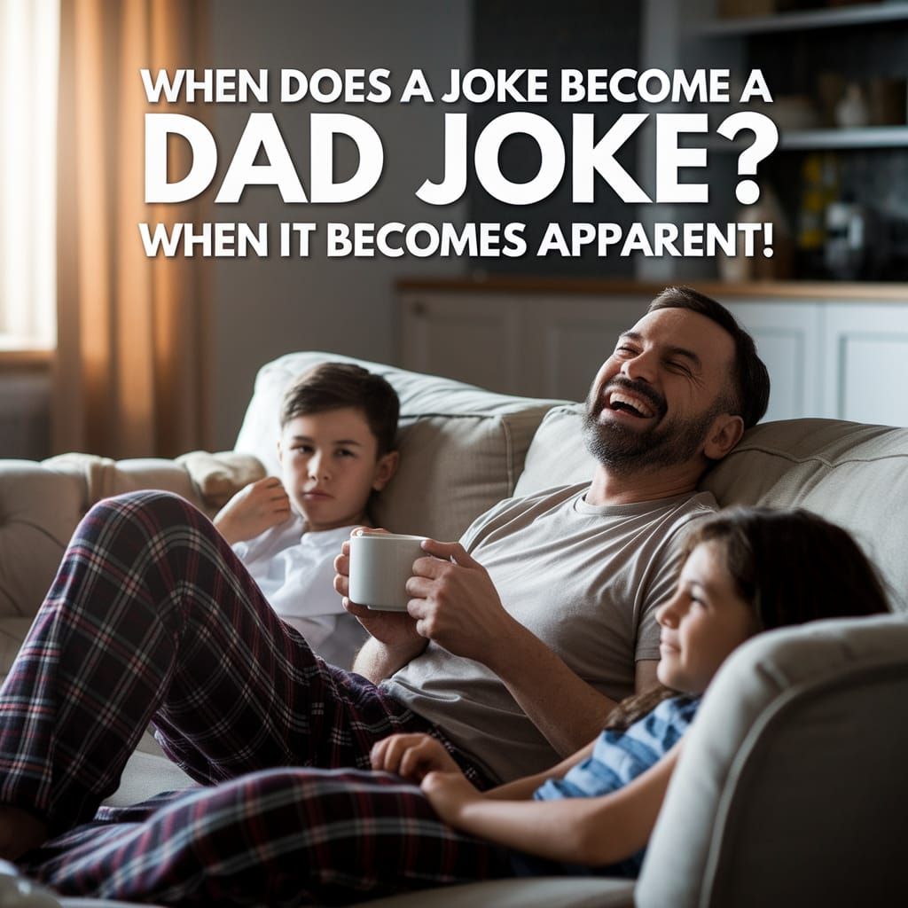 Humorous Photo of Dad Telling a Joke