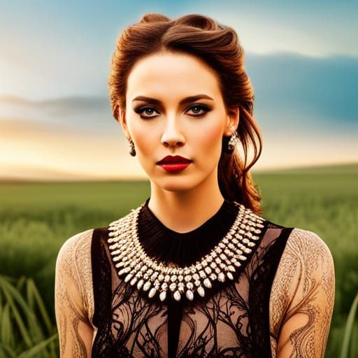 Sinister Cloaked Figure in Sunflower Field