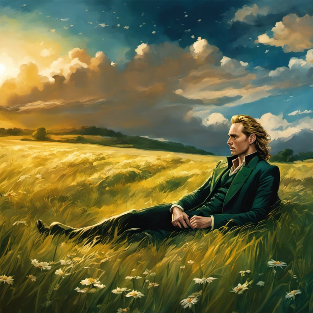 Loki in a Meadow, Comic Book Art