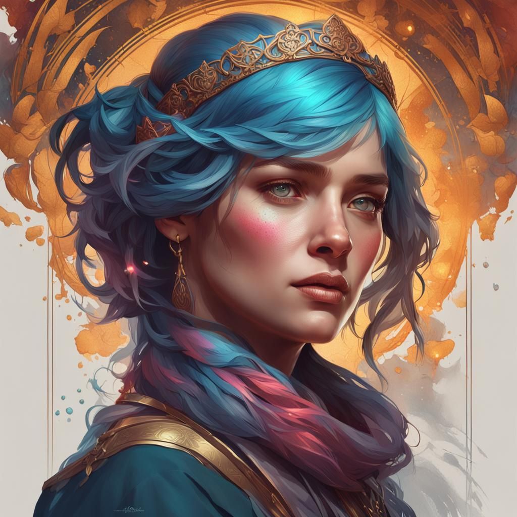 Hyperdetailed Portrait with Dynamic Lighting