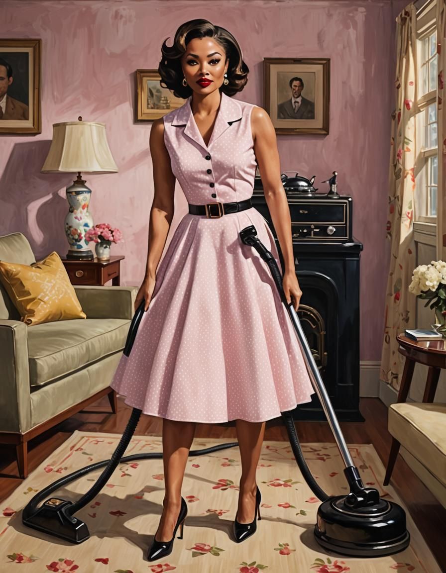 1950s Housewife Pin-Up in Mike Ludlow Style