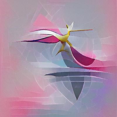 Abstract Minimalist Cresselia Artwork