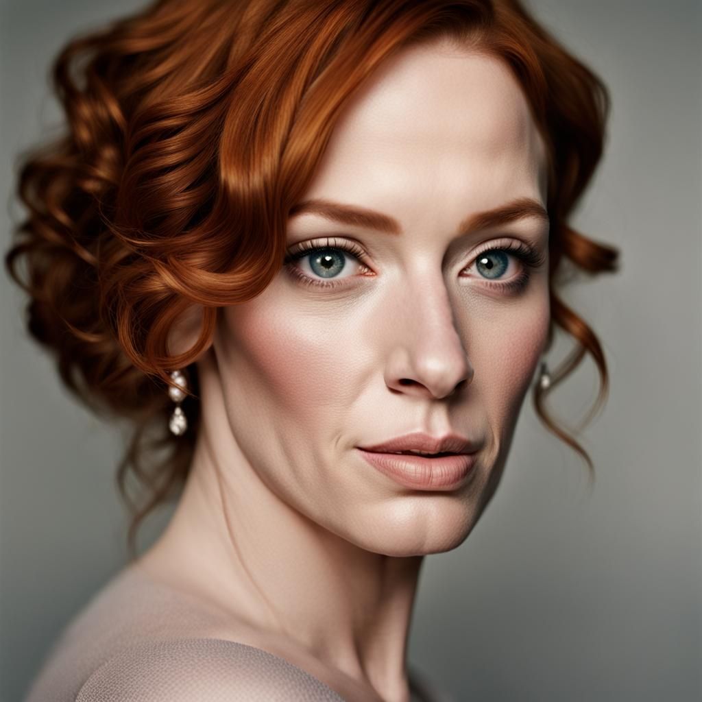 Christina Hendricks Portrait in Professional Photography Sty...