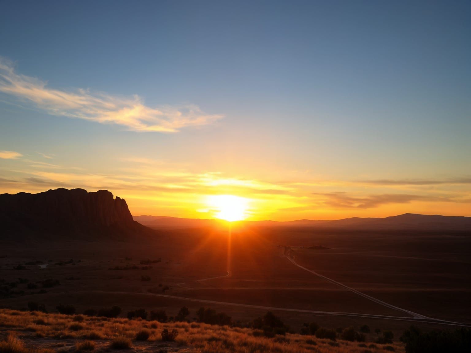 Sensational Sierra Sunset in Vibrant Colors