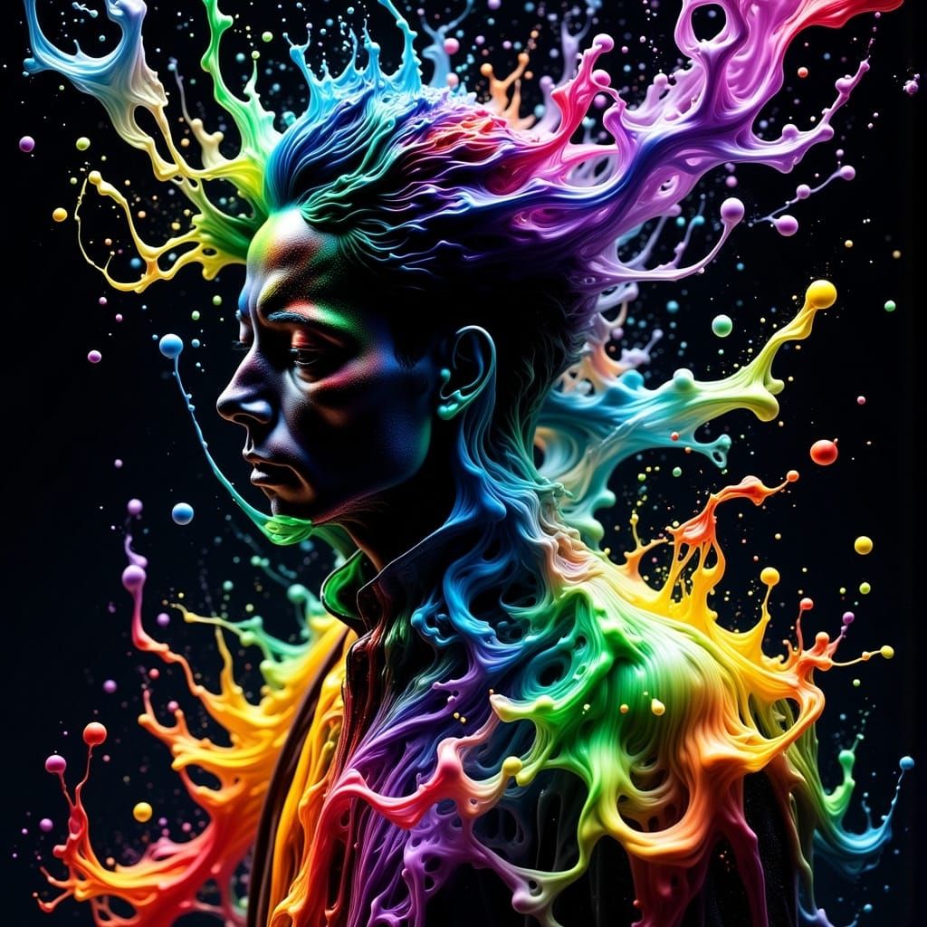 Rainbow splash
