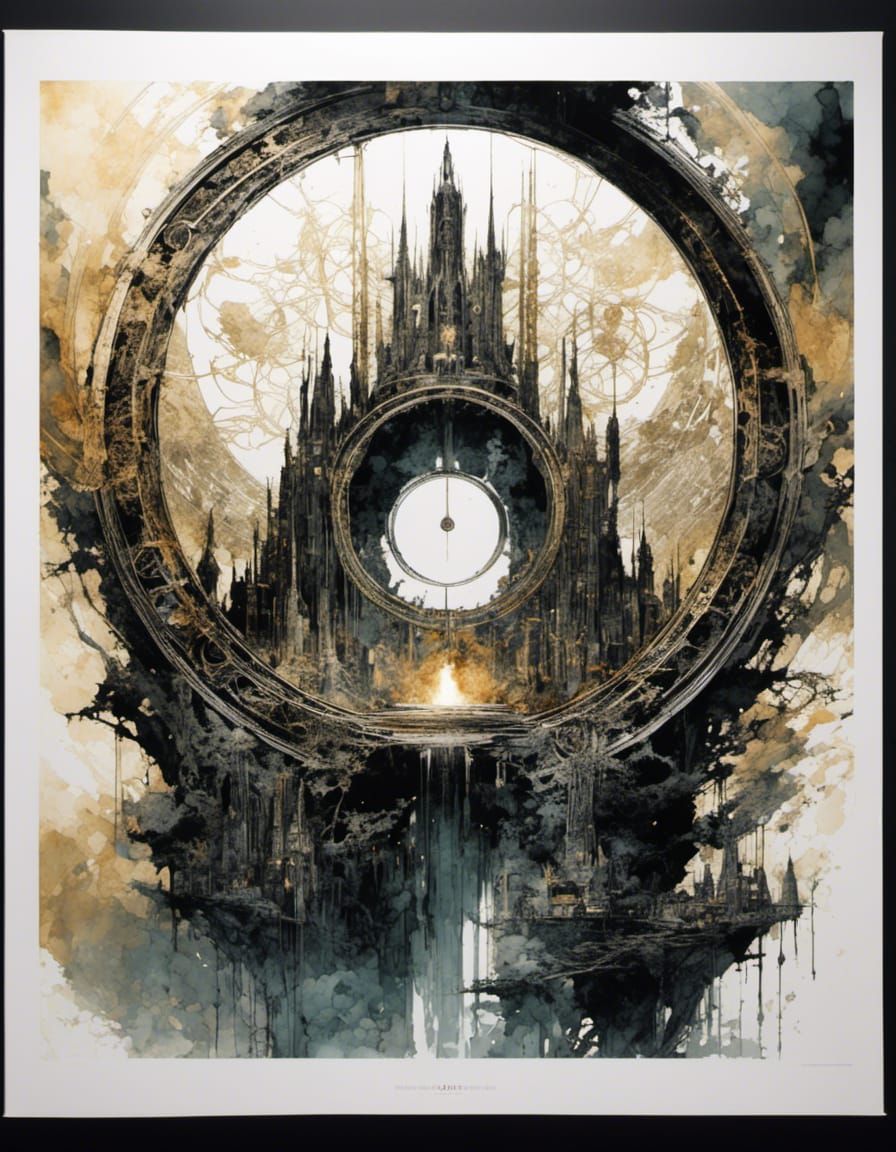 The One Ring Watercolor with Auroracore Details