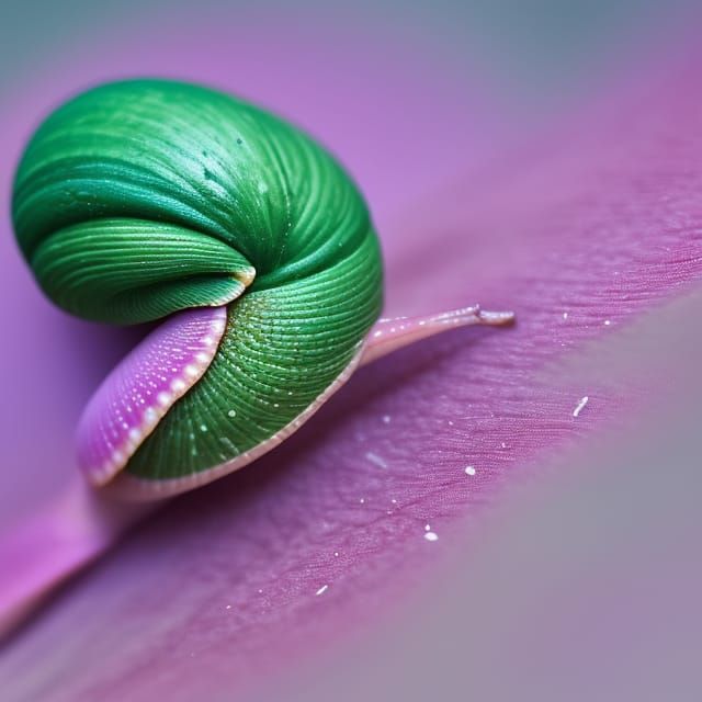 Snail: A Living Masterpiece in Vibrant Colors