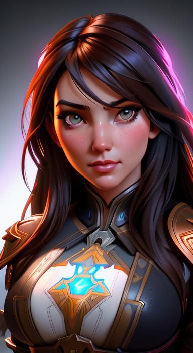 Country Woman Portrait in Hyperdetailed Style