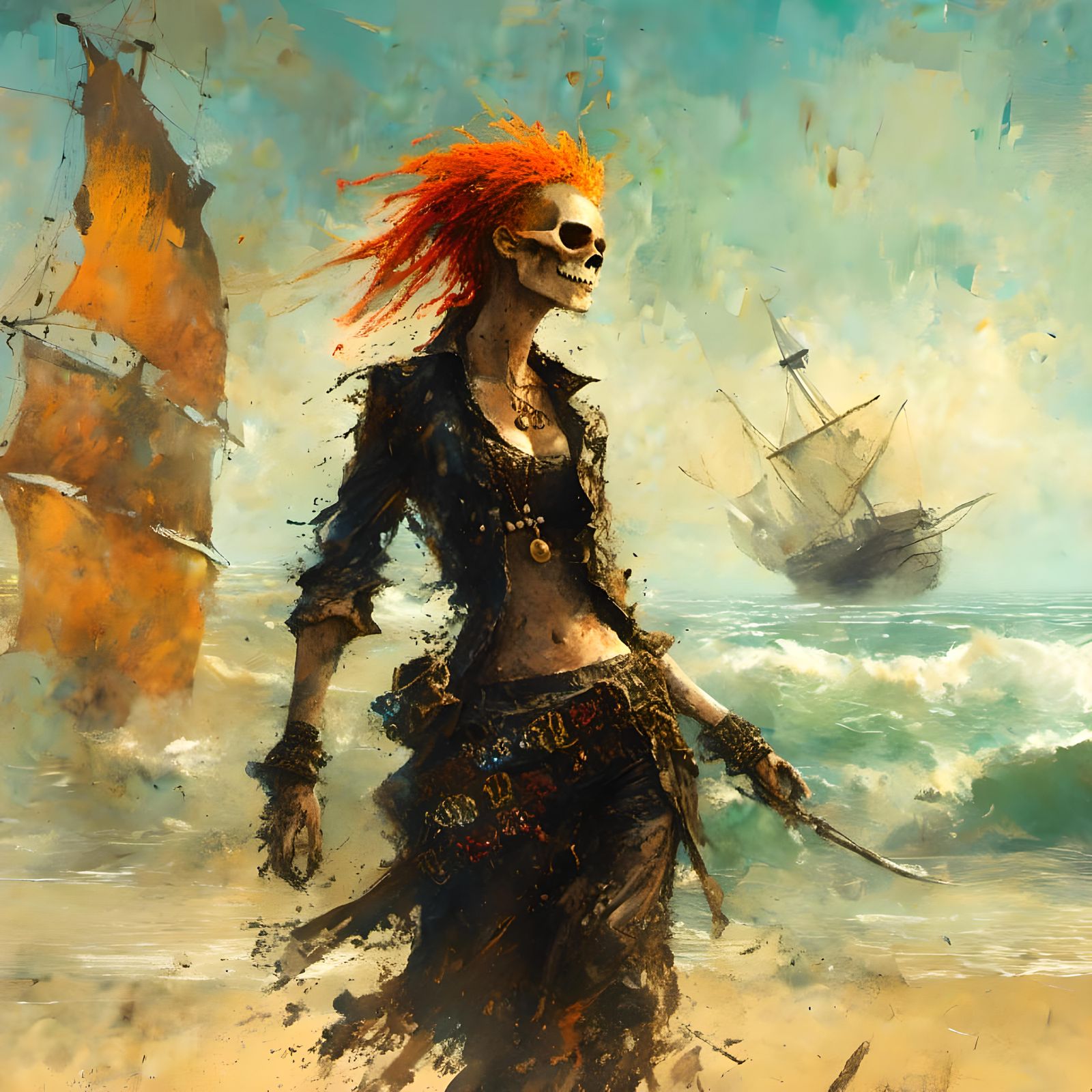 Wicked mj6 dark oil splash