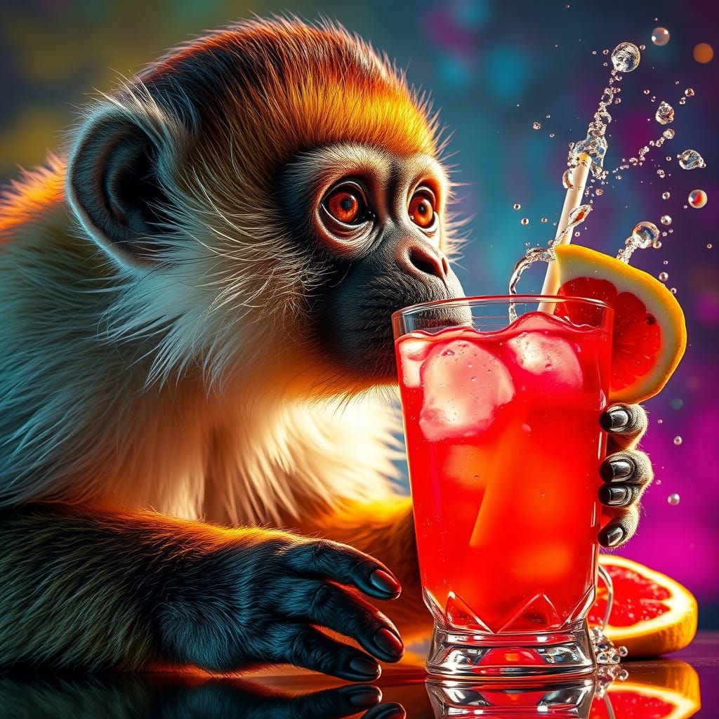 Affen Enjoy Colorful Fruit Cocktails