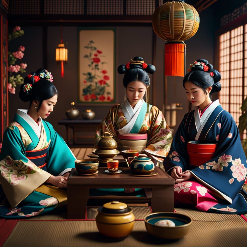 Elegant Japanese Tea Ceremony in 8K Resolution