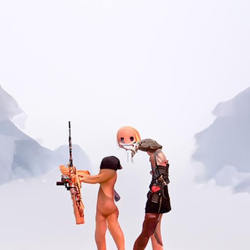 Romantic Weapons: Hyperrealistic Digital Concept Art