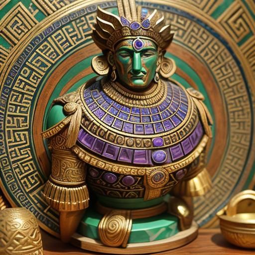 Ancient Civilizations Amalgamation: Resin, Amethyst, Jade Ar...