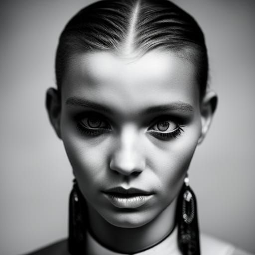 Spanking Portrait with Mandala Background