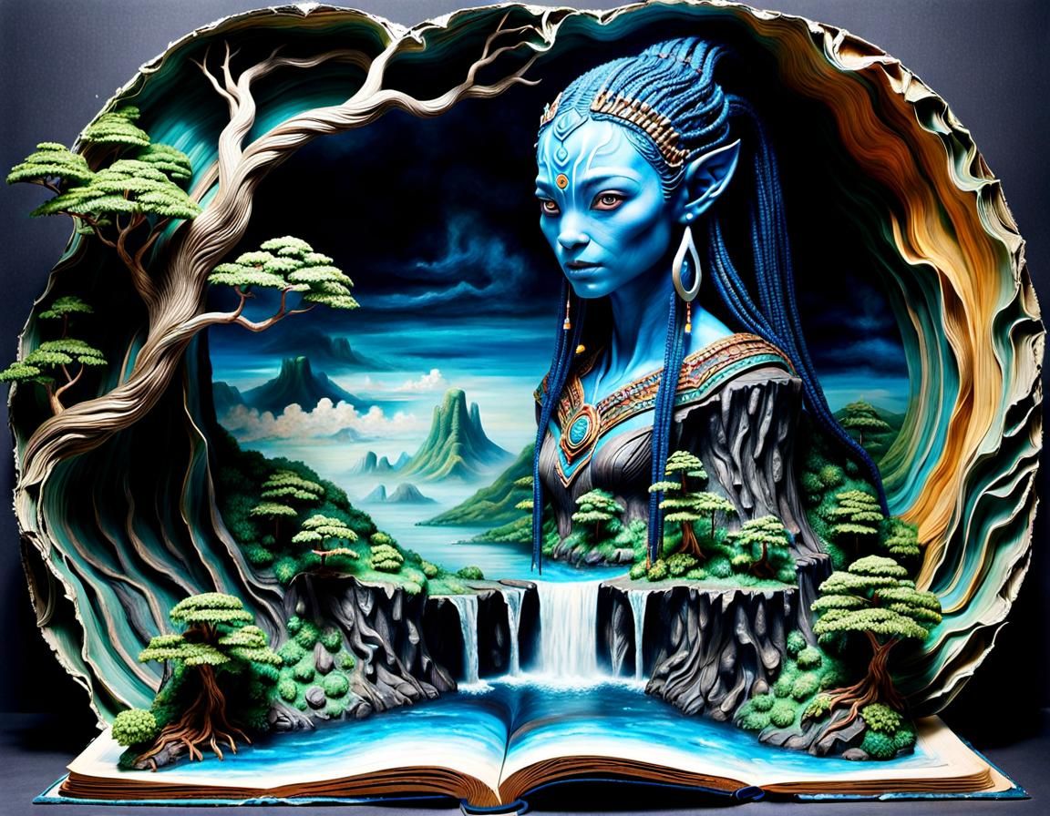 Movie Avatar – Neytiri te Tskaha Mo'at'ite – Coming out from Book 14
