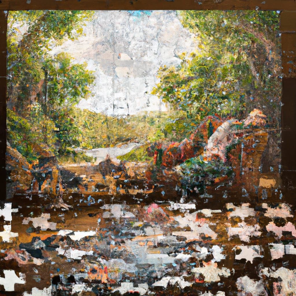 Photorealistic Jigsaw Puzzle Digital Illustration
