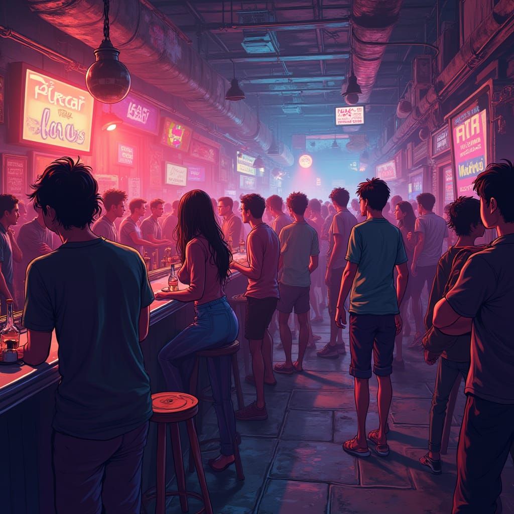 Psychedelic Bar: Loud Peace in Cartoon Surrealism