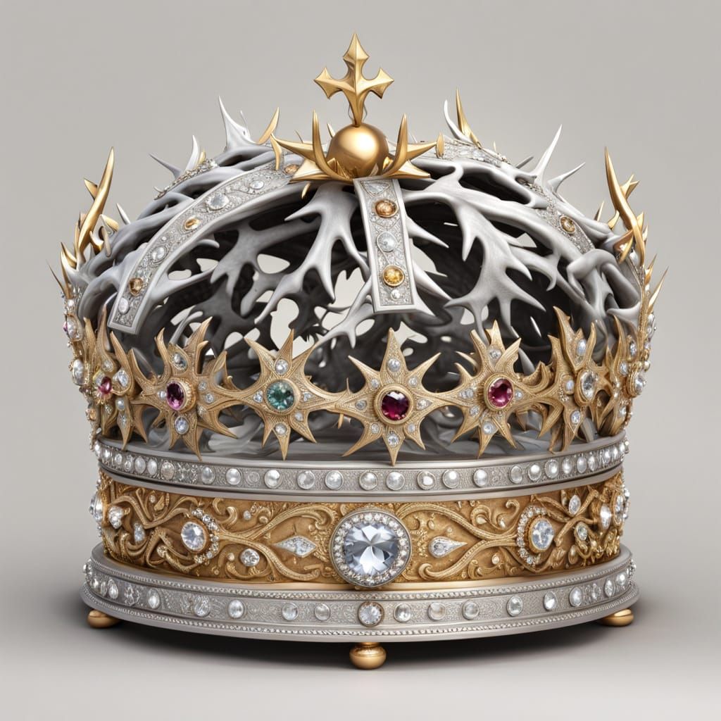 Jeweled Crown of Thorns in Ornate Case