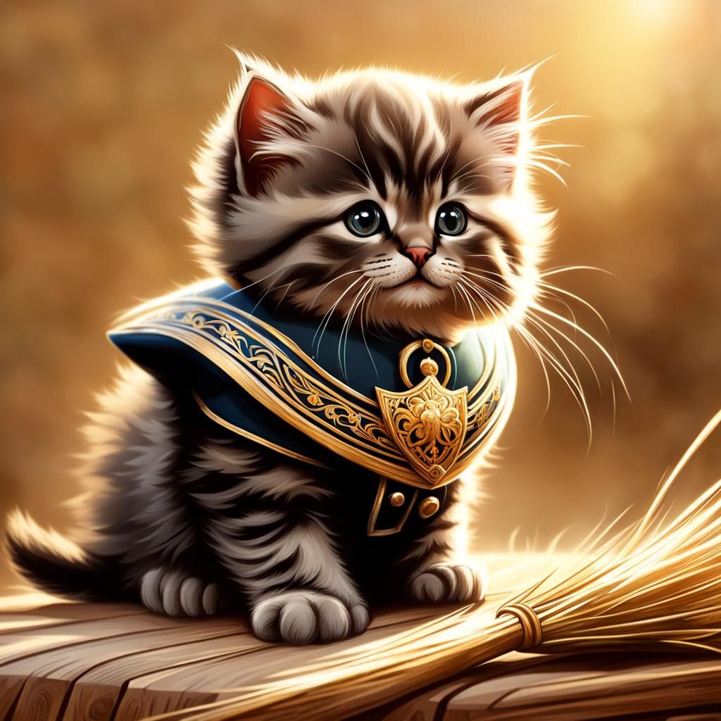 Cossack Kitten Generated by AI