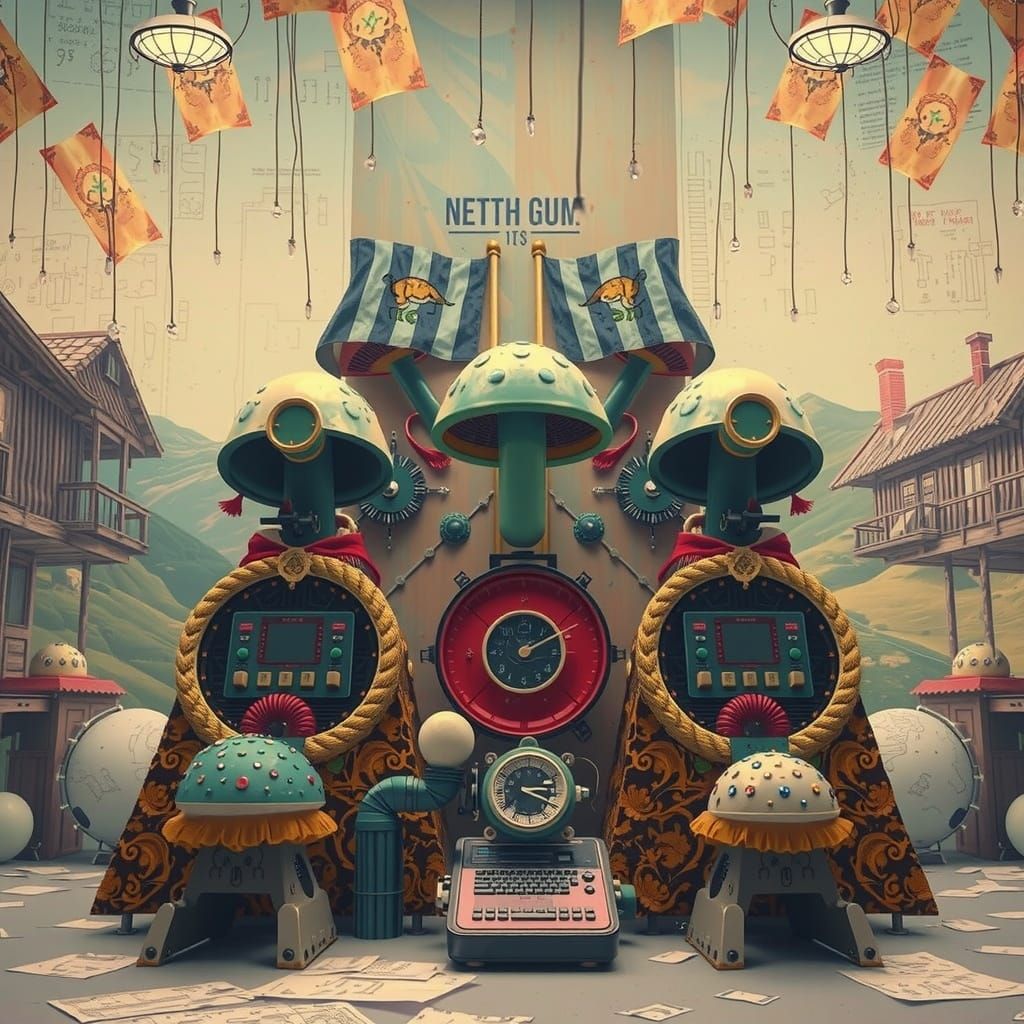 Steampunk Surrealism in Chewing Gum Cabin