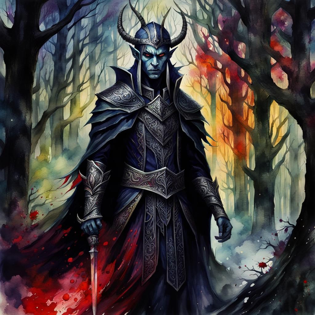 Dark Elf on a Sinister Mission