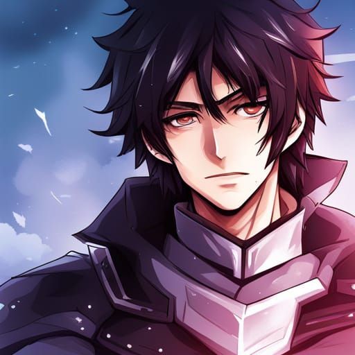 Anime Style Male Hero Illustration