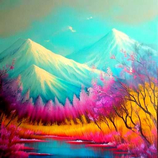 Abstract Painting Generated by AI