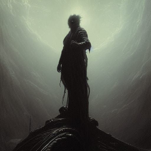 Leviathan in a Dark Realm, Gothic Horror Style