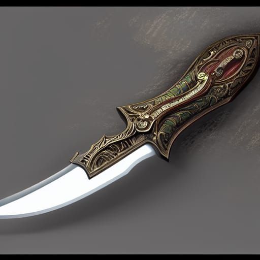 Hyperdetailed Dagger Blade in Photorealism Style