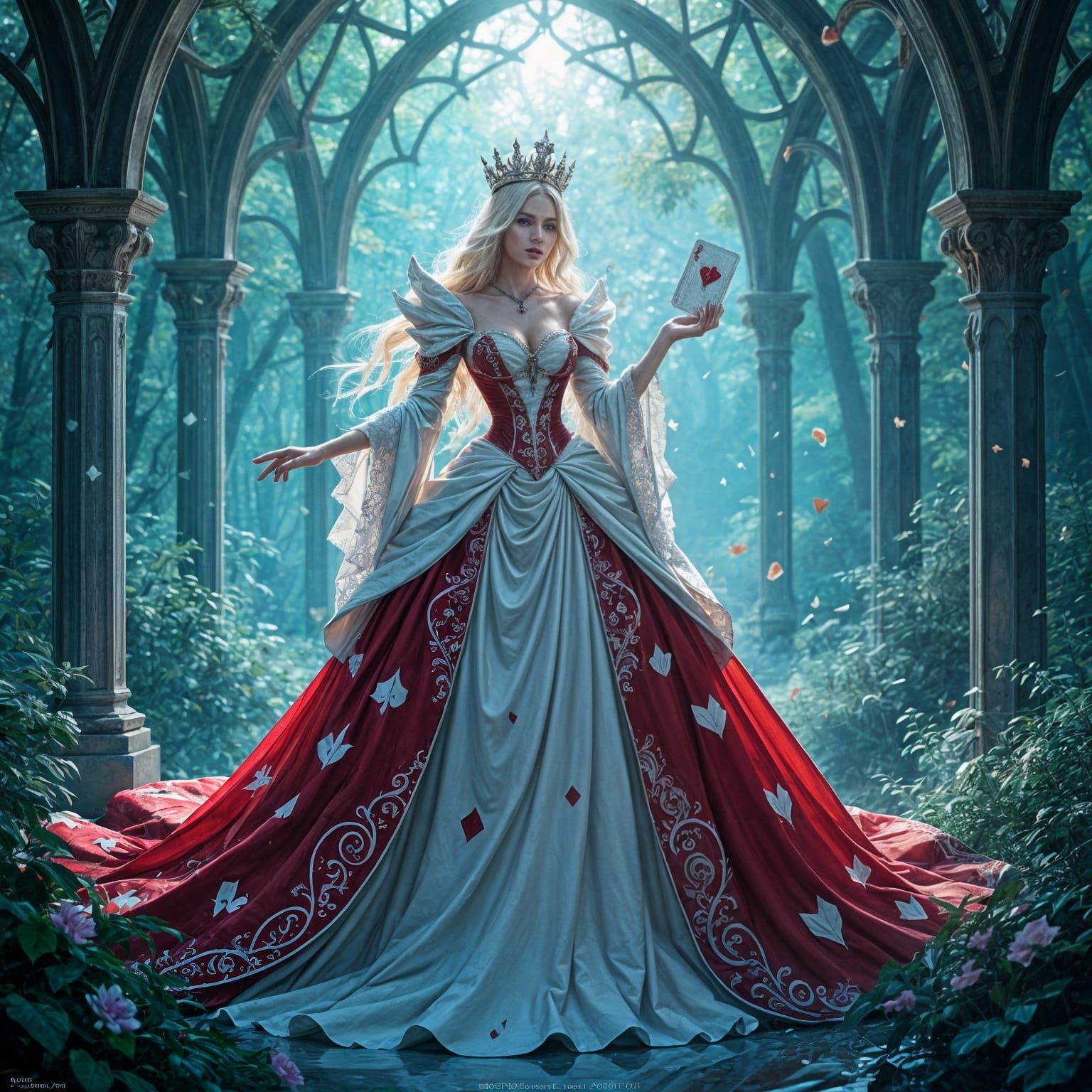 Queen of Hearts Sorceress in Crystalline Palace
