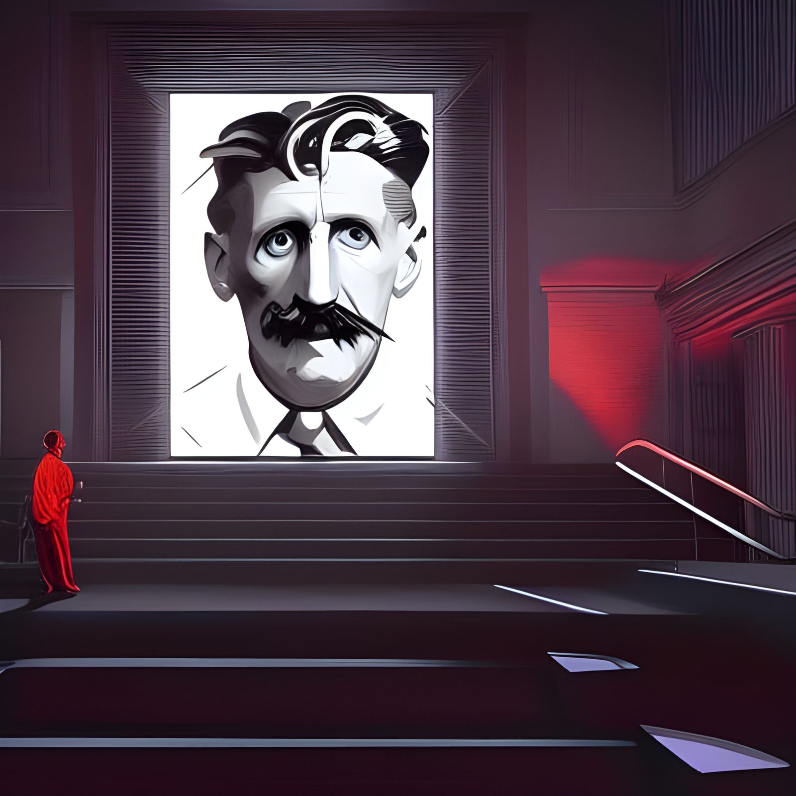Orwell Watched: Hyper-Detailed 3D Digital Art