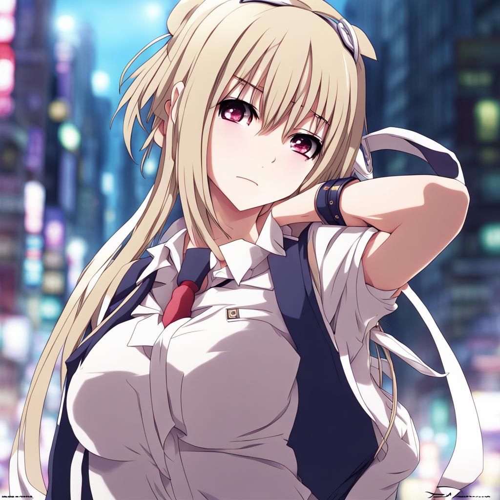 Fiery Anime Character in Manga Key Visual Style