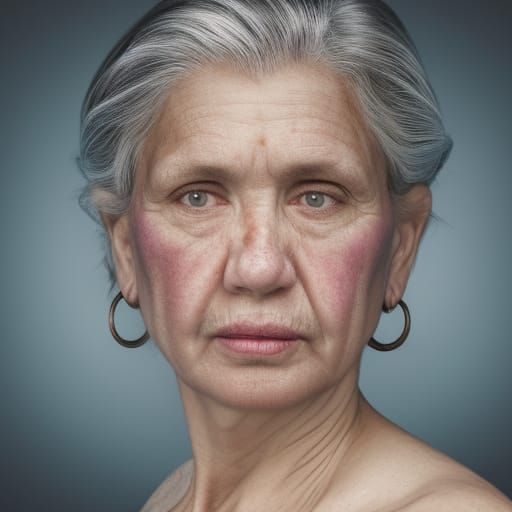 Striking Close-Up Portrait of a Mother