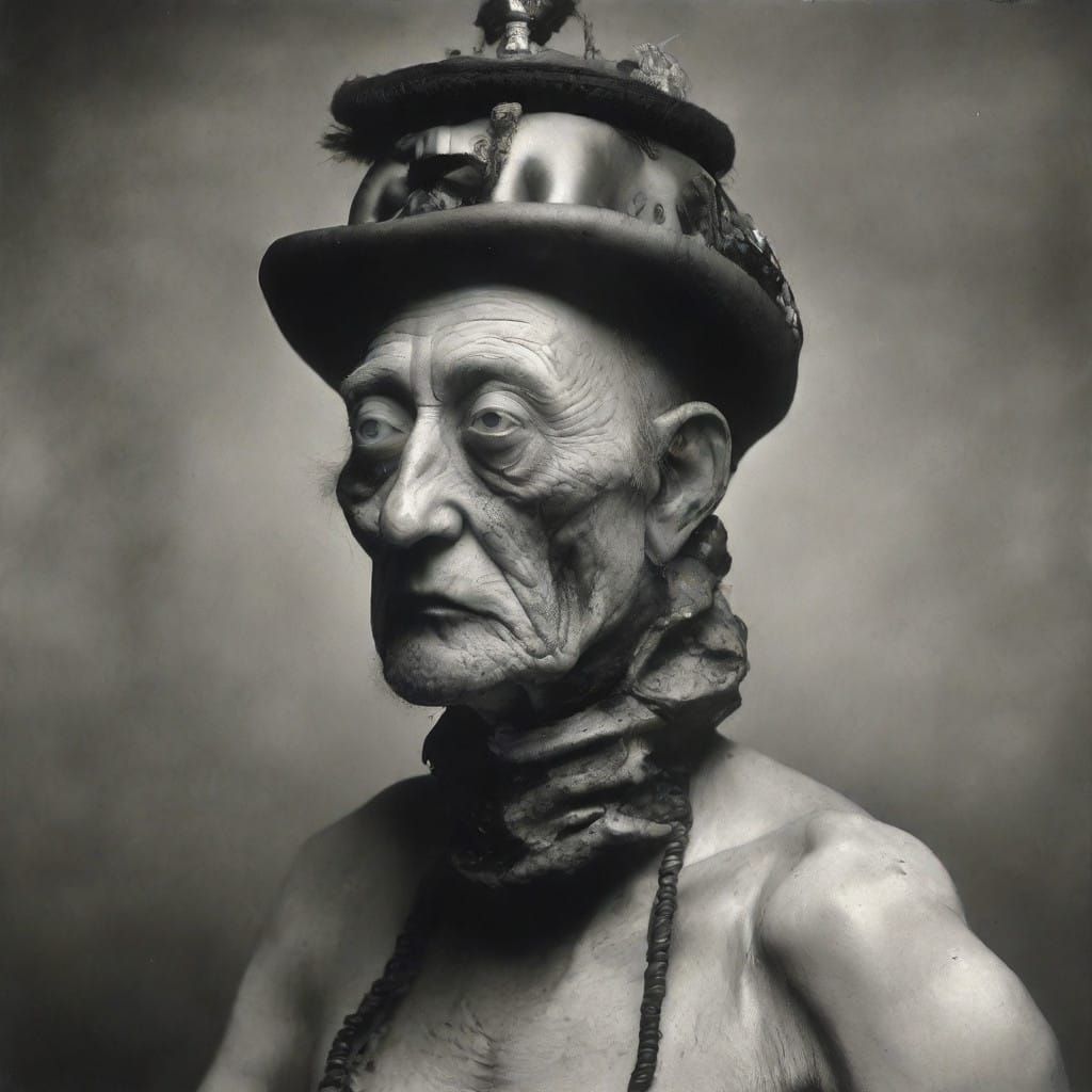 Eerie Futuristic Portrait in Vivid Colors