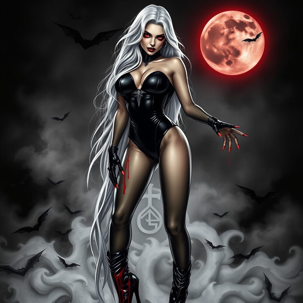 Ethereal Vampire Siren in Dark Arts Splendor