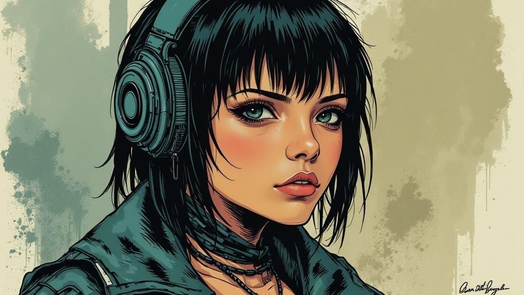 Sincere Quarter-Profile Portrait in Dark, Earthy Tones