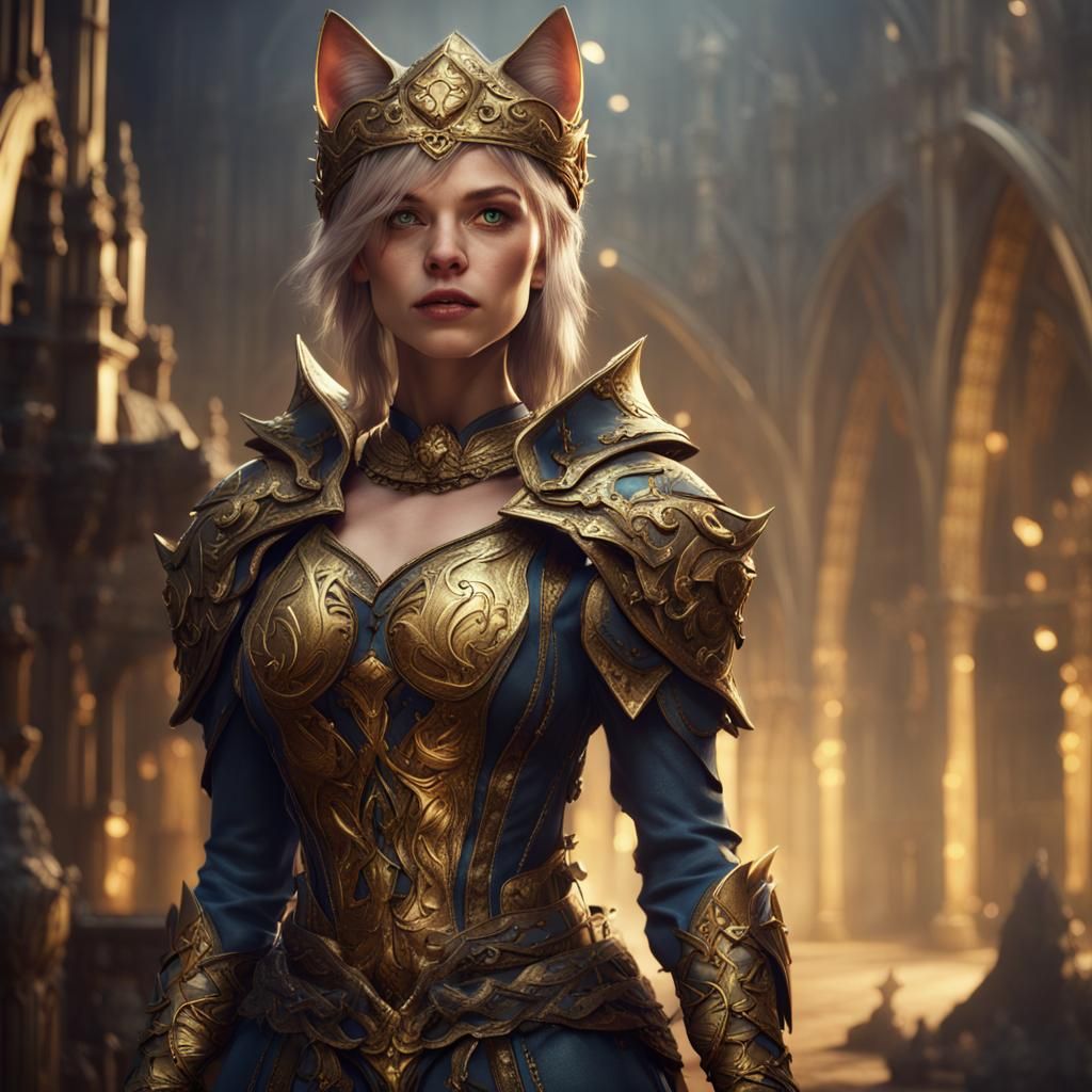 Cat Girl from King Arthur's Gold Game