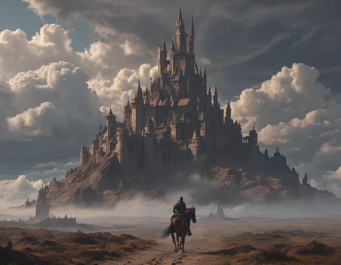Knight's Journey to a Cloud-Piercing Castle