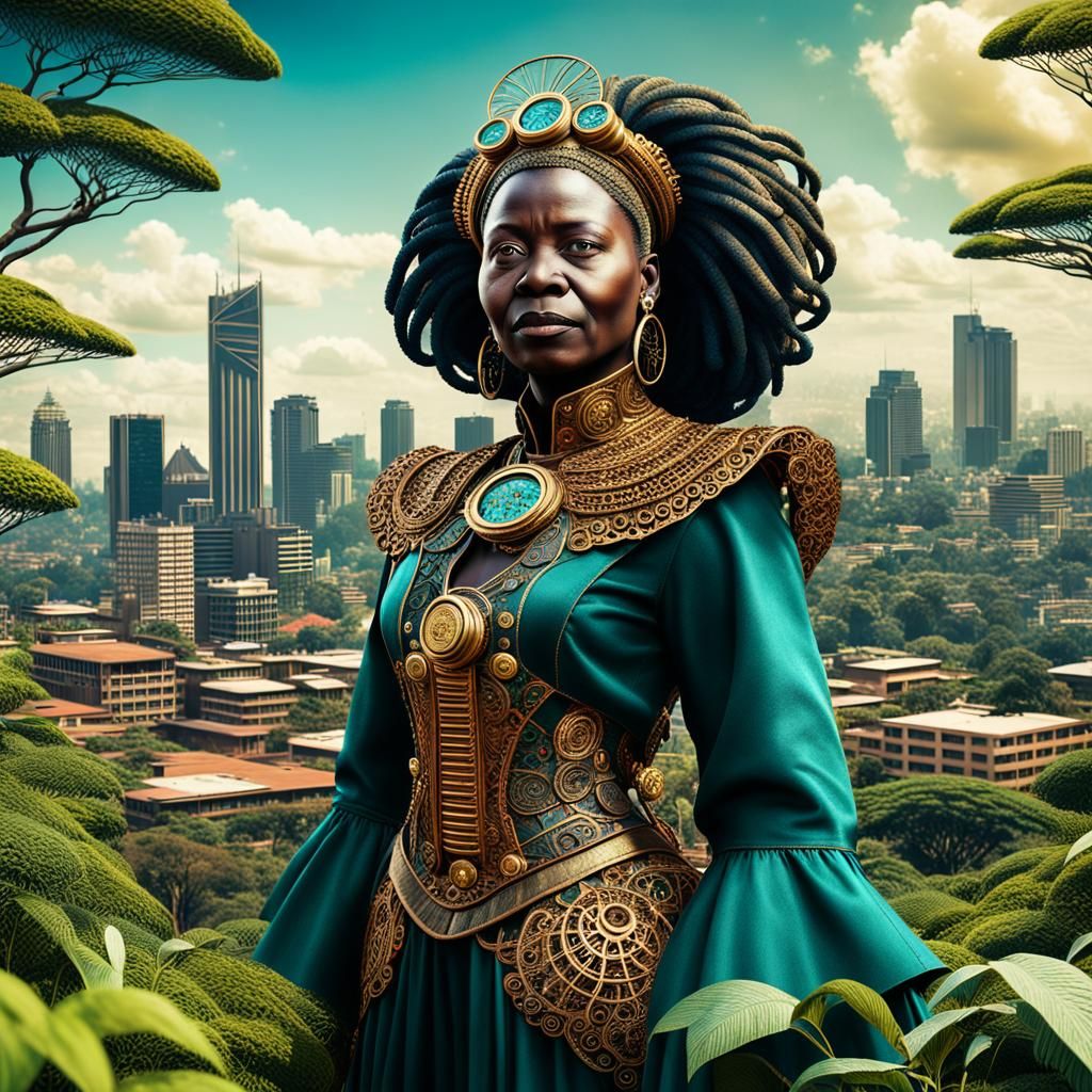 Wangari Maathai in Nairobi City Forest