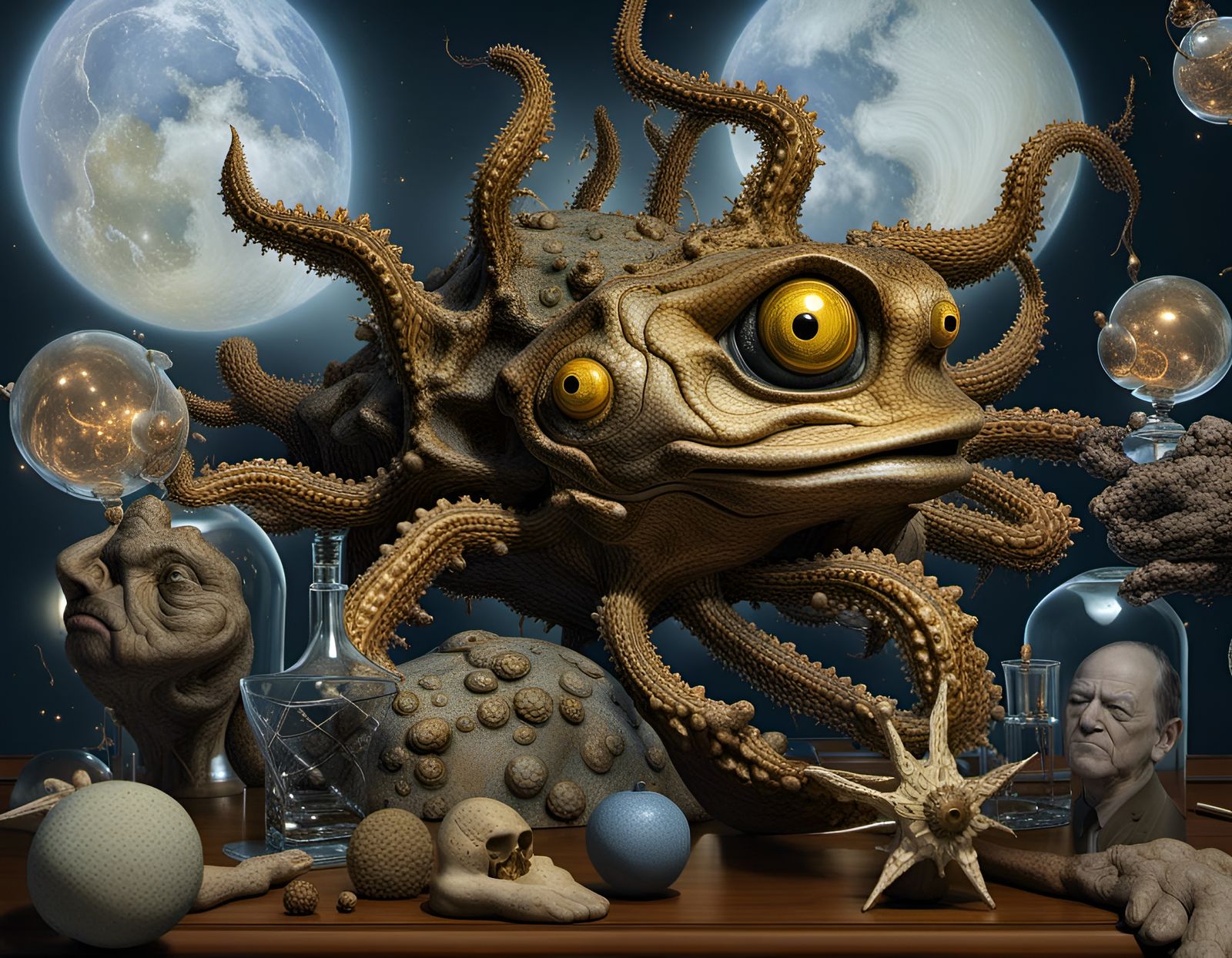 Photorealistic Mandelbulb Fractal in Magic Realism