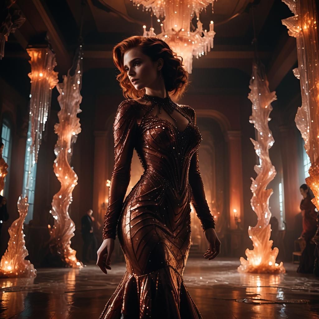 Crystal Mermaid in Grand Ballroom: Gothic Romance