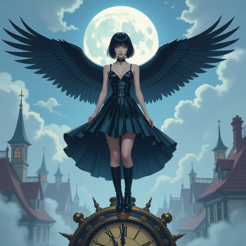 Katerina Heiss on Clockwork Raven in Anime Style