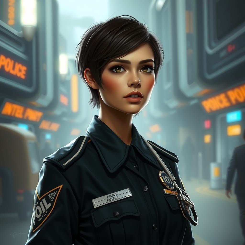 Scifi police officer...