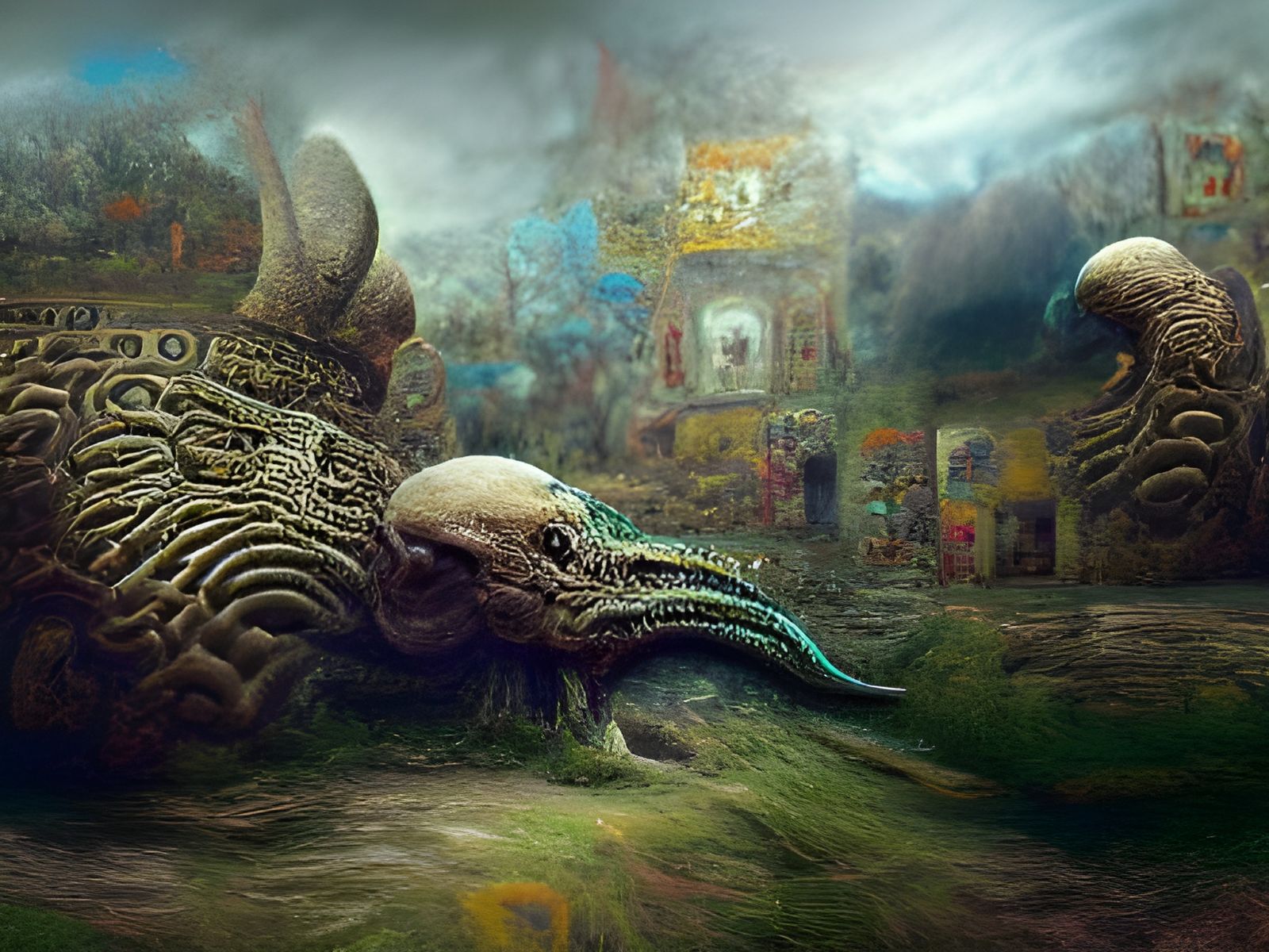 Alien Creatures Inhabit Ancient Aztec Ruins