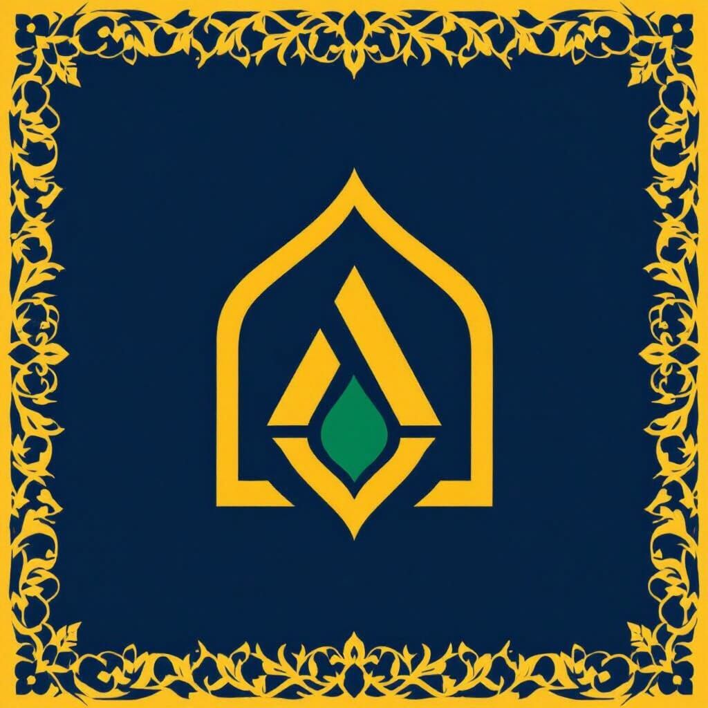 Modern Architectural Logo: Ivan Aria Group in Navy, Gold, Gr...